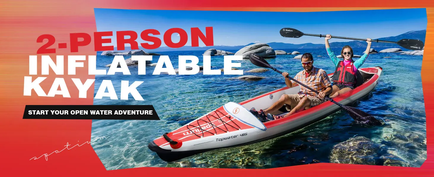 Kayak gonfiabile da pavimento DropStitch ad alta resistenza per canoa gonfiabile Spatium 2-3 persone per la pesca