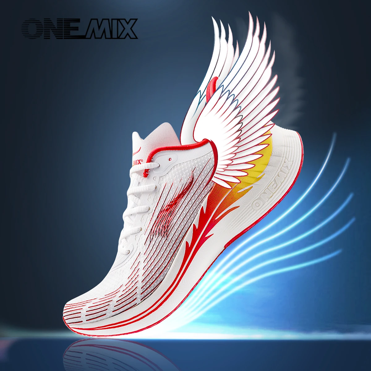 ONEMIX Scarpe da ginnastica in mesh traspirante Scarpe da corsa e da passeggio da uomo - Scarpe da esterno stringate, leggere e comode