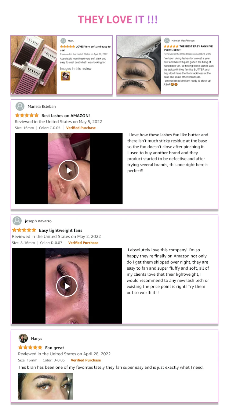 Veyes Inc Estensioni ciglia in cashmere Ciglia finte visone 8-20mm Veyelash Professionisti Ciglia naturali morbide classiche All'ingrosso all'ingrosso