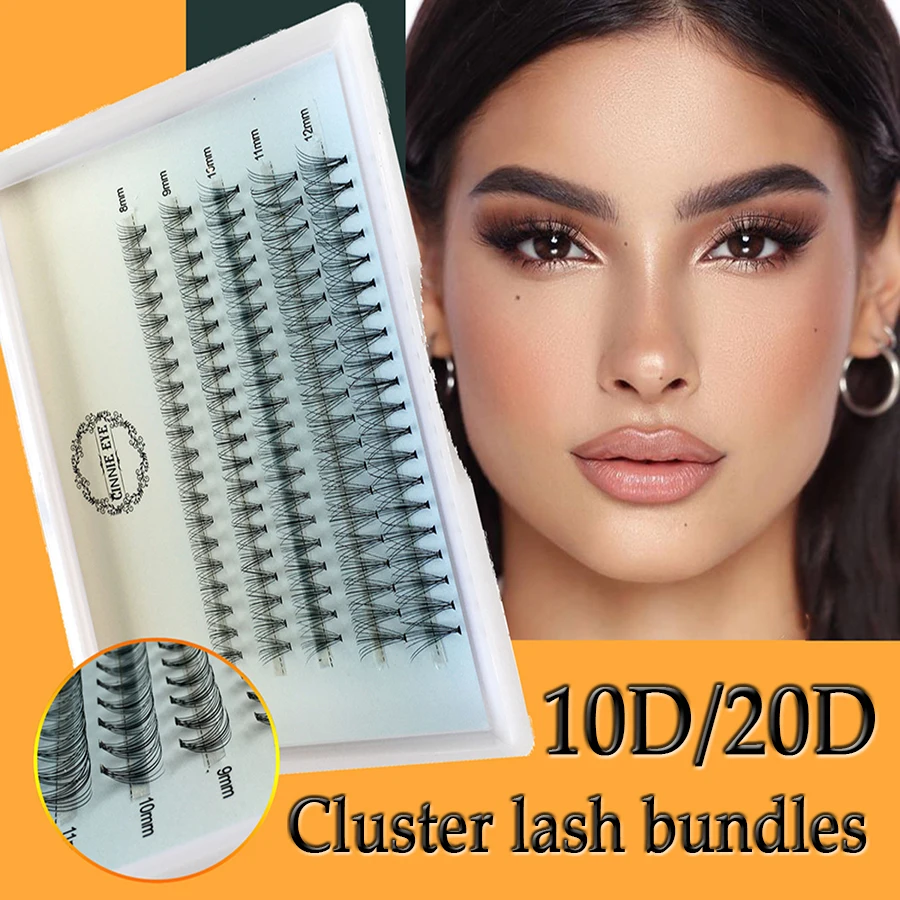 Nuovo 100 Cluster Ciglia Cluster Individuale Ready Fan Mazzi di Estensione Ciglia di Visone 20D/30D Russia Volume Bundle Cashmere Lash