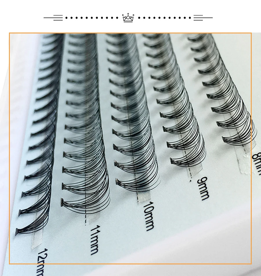 Nuovo 100 Cluster Ciglia Cluster Individuale Ready Fan Mazzi di Estensione Ciglia di Visone 20D/30D Russia Volume Bundle Cashmere Lash