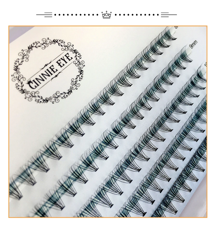 Nuovo 100 Cluster Ciglia Cluster Individuale Ready Fan Mazzi di Estensione Ciglia di Visone 20D/30D Russia Volume Bundle Cashmere Lash