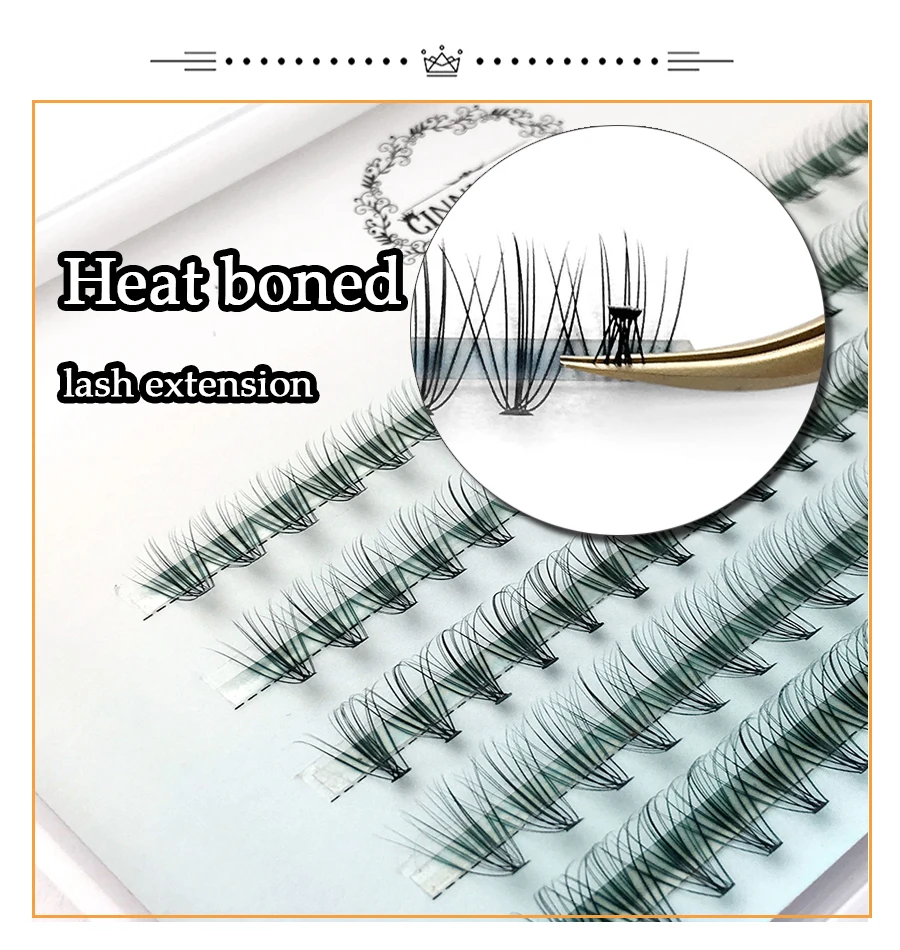 Nuovo 100 Cluster Ciglia Cluster Individuale Ready Fan Mazzi di Estensione Ciglia di Visone 20D/30D Russia Volume Bundle Cashmere Lash