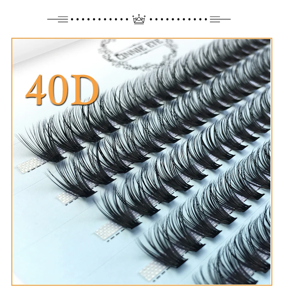 Nuovo 100 Cluster Ciglia Cluster Individuale Ready Fan Mazzi di Estensione Ciglia di Visone 20D/30D Russia Volume Bundle Cashmere Lash