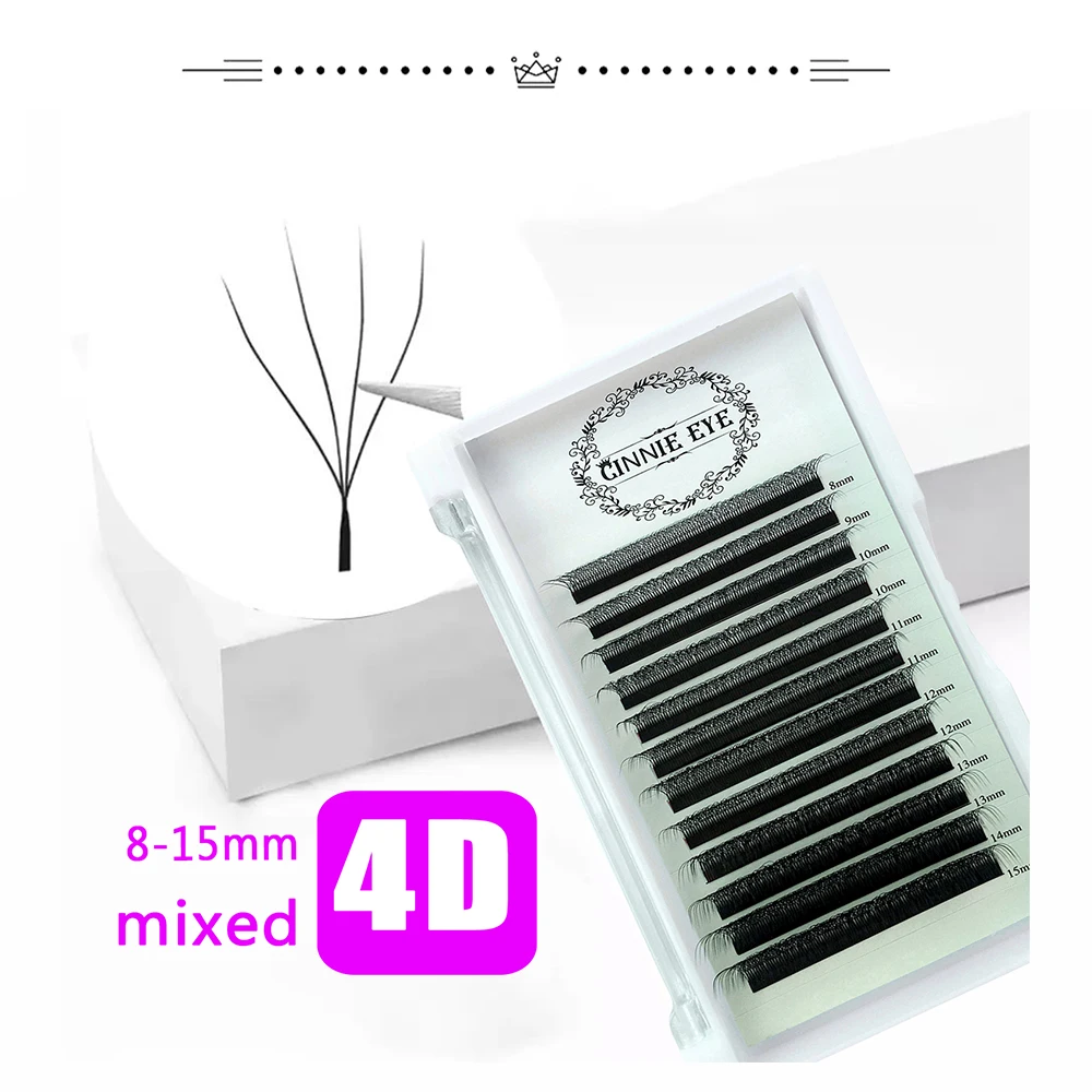 Nuovi Cilios 4D W Estensioni delle ciglia Misto 5D Wispy Ciglia finte Curl C/D Naturale Individuale Lash Cluster Premade Russia Volume Fans