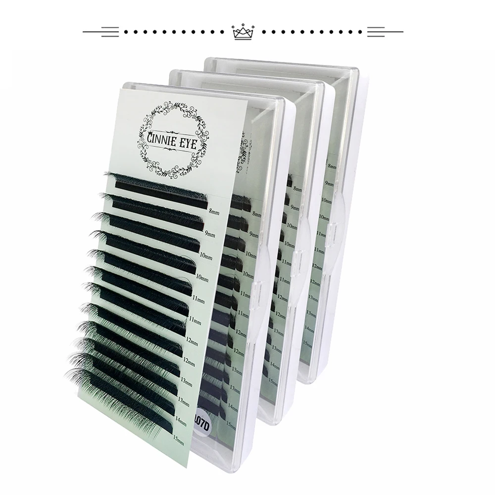 Nuovi Cilios 4D W Estensioni delle ciglia Misto 5D Wispy Ciglia finte Curl C/D Naturale Individuale Lash Cluster Premade Russia Volume Fans