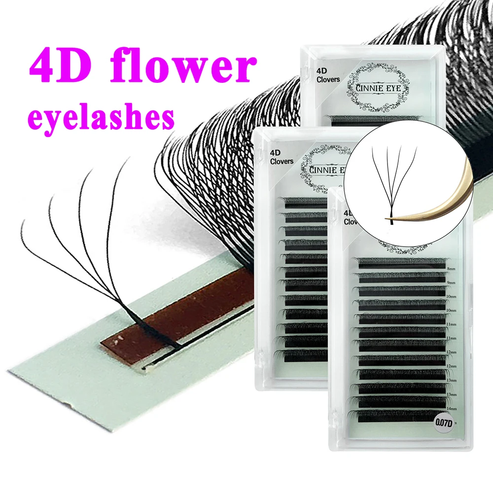 Nuovi Cilios 4D W Estensioni delle ciglia Misto 5D Wispy Ciglia finte Curl C/D Naturale Individuale Lash Cluster Premade Russia Volume Fans