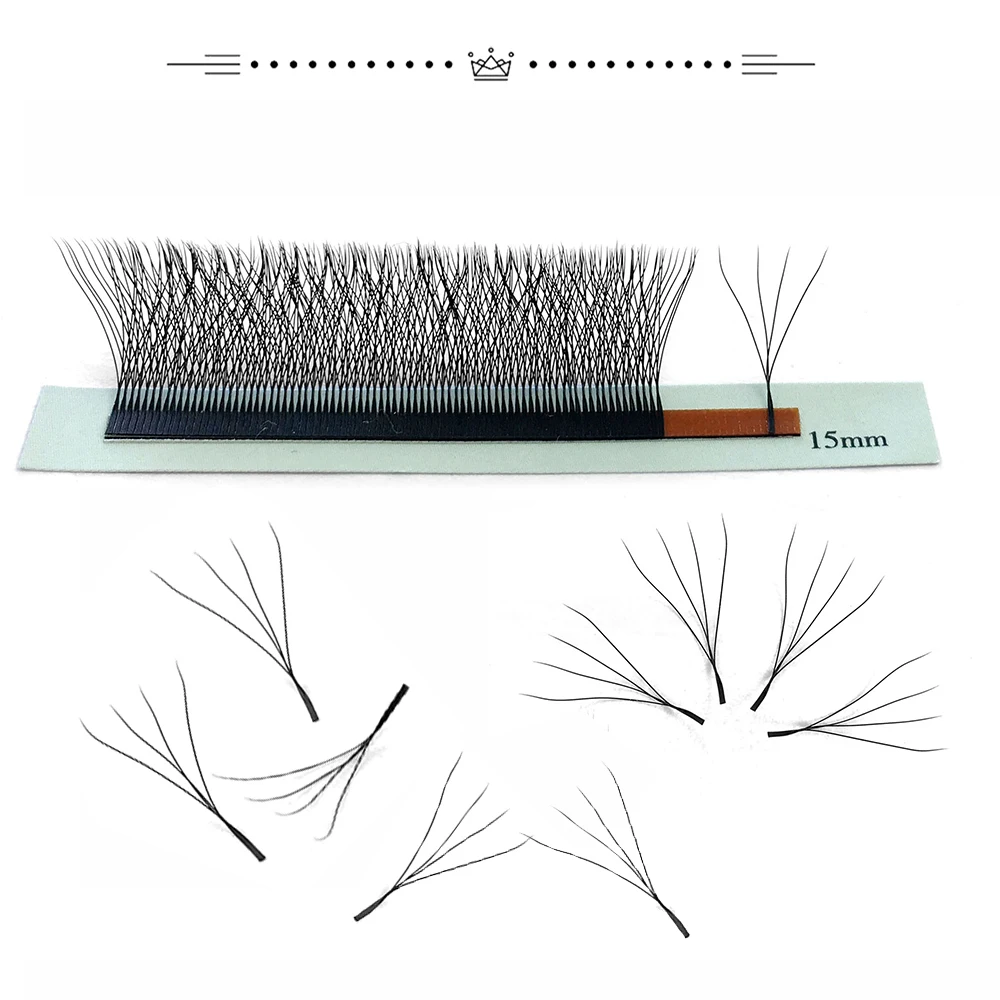 Nuovi Cilios 4D W Estensioni delle ciglia Misto 5D Wispy Ciglia finte Curl C/D Naturale Individuale Lash Cluster Premade Russia Volume Fans