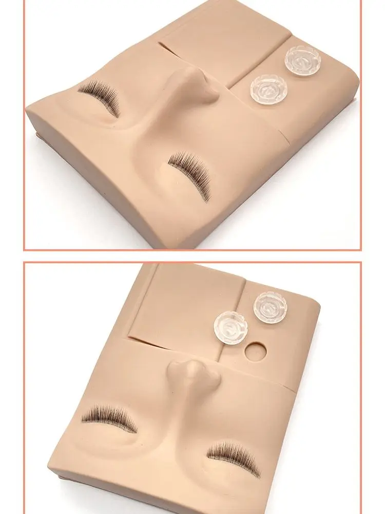 Vassoio pratico 3 in 1 testa pratica in plastica economica con occhi per l'estensione delle ciglia Logo privato delle palpebre sostituibili