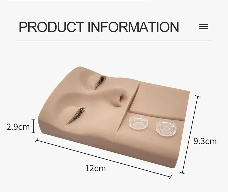 Vassoio pratico 3 in 1 testa pratica in plastica economica con occhi per l'estensione delle ciglia Logo privato delle palpebre sostituibili