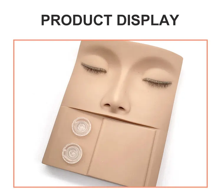 Vassoio pratico 3 in 1 testa pratica in plastica economica con occhi per l'estensione delle ciglia Logo privato delle palpebre sostituibili