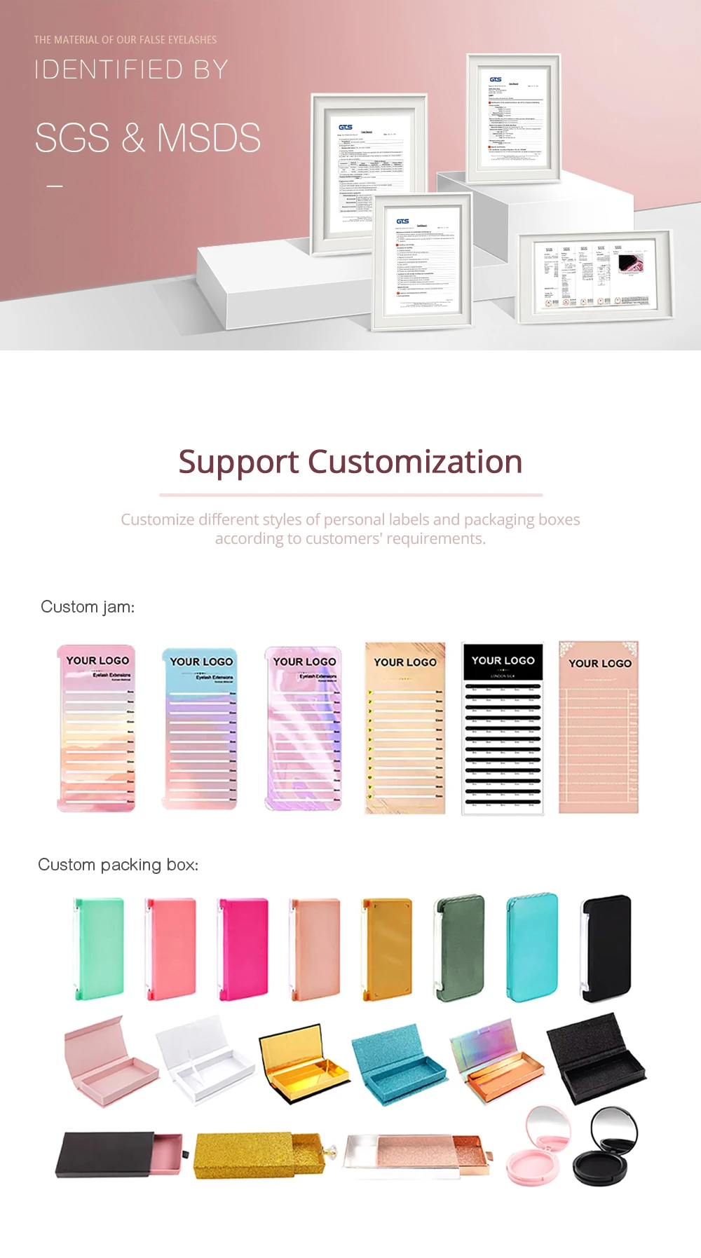 MASSCAKU Ciglia Easy Fanning Bloom Volume di fioritura automatica Visone finto Ciglia individuali Estensione ciglia naturali spesse