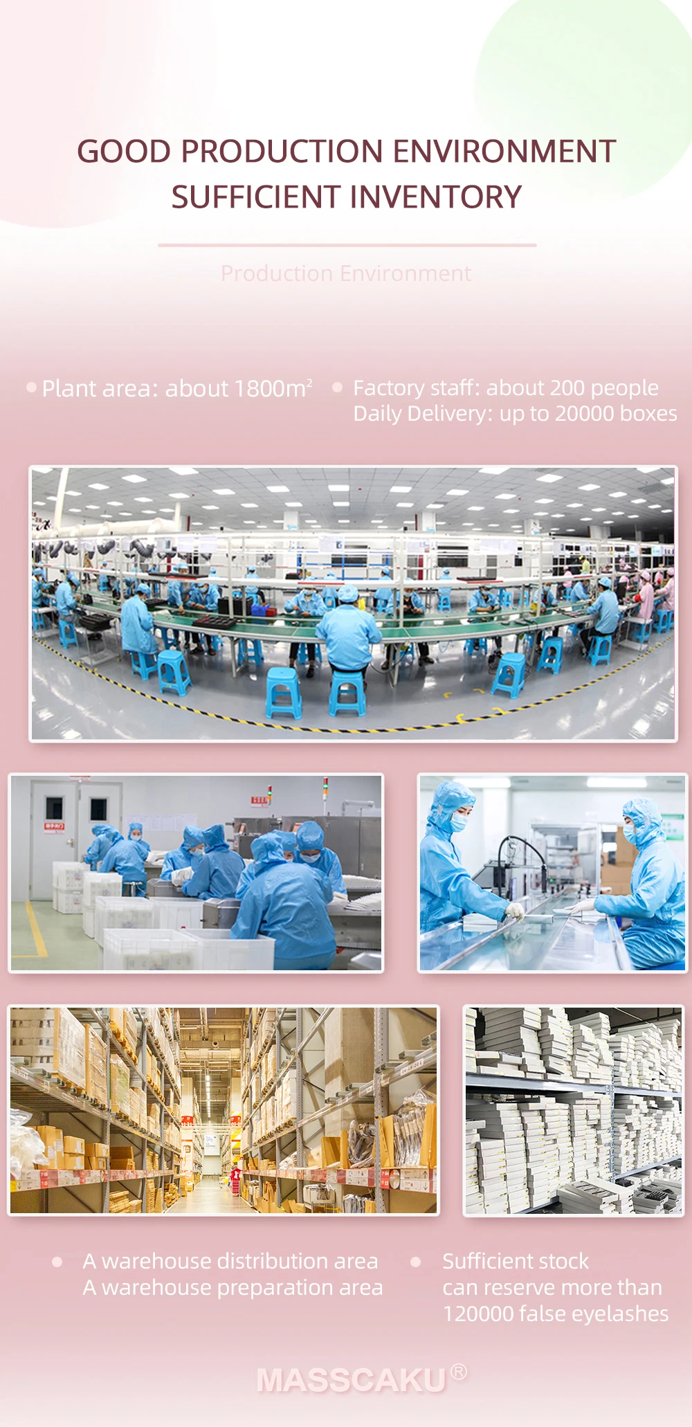 MASSCAKU Ciglia Easy Fanning Bloom Volume di fioritura automatica Visone finto Ciglia individuali Estensione ciglia naturali spesse