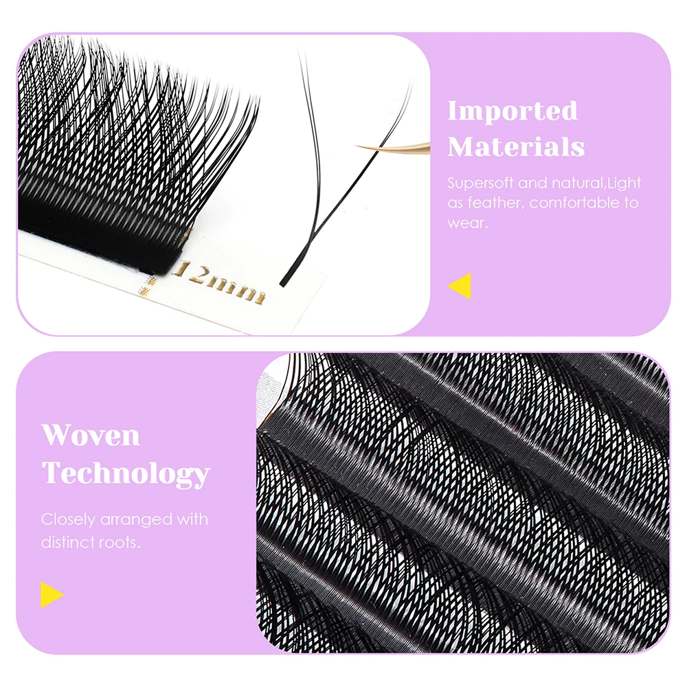 MASSCAKU U Forma YY Ciglia Finte 8-15mm Mix CD Curl Doppie Punte Estensione Ciglia Hand-wowen Ciglia Individuali All'ingrosso