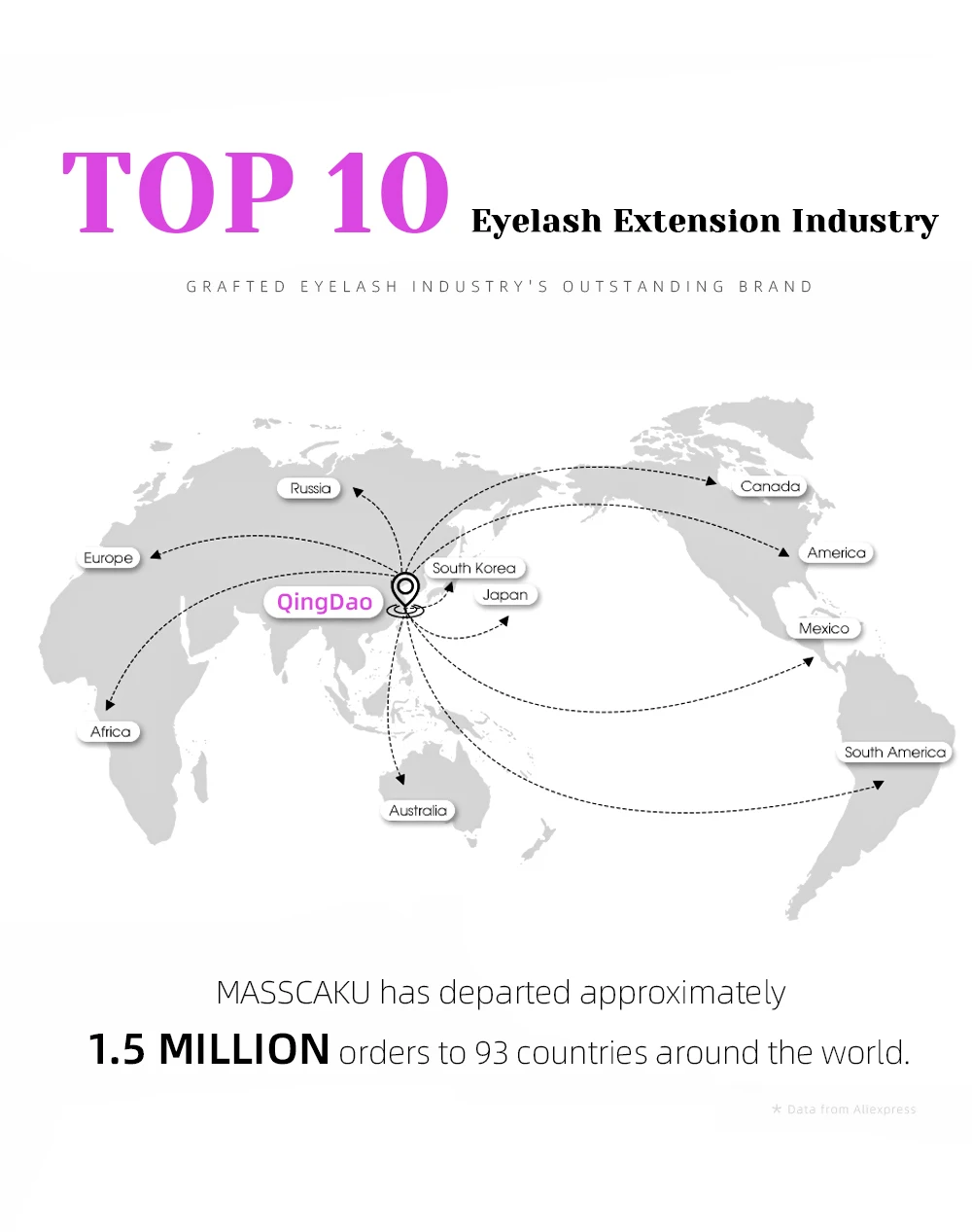 MASSCAKU U Forma YY Ciglia Finte 8-15mm Mix CD Curl Doppie Punte Estensione Ciglia Hand-wowen Ciglia Individuali All'ingrosso