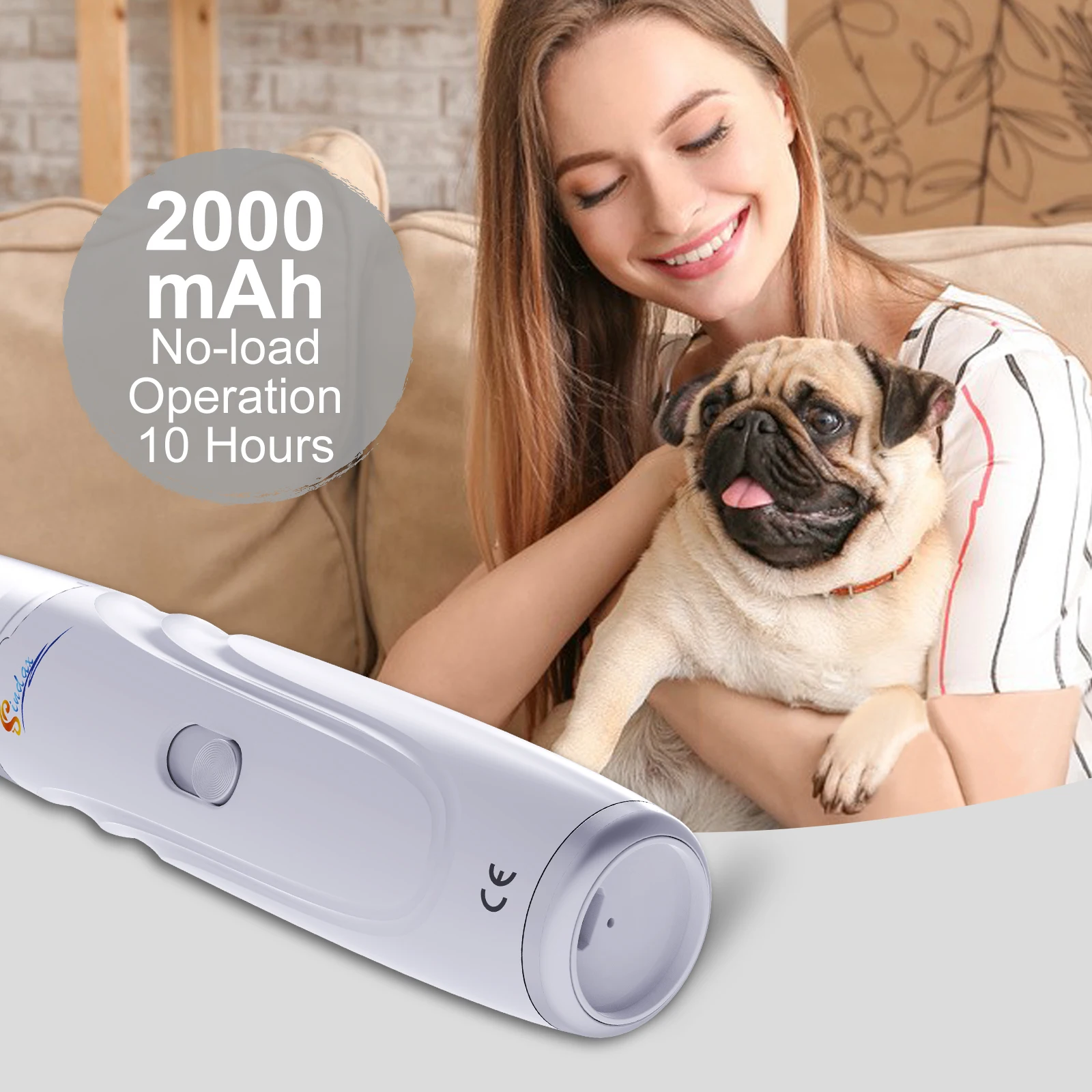 Smerigliatrice per unghie per cani Tagliacapelli e tagliacapelli elettrico ricaricabile USB per animali domestici Zampe indolori Toelettatura Lima per unghie per cani silenziosa a 2 velocità Smerigliatrice per unghie per cani Tagliacapelli e tagliacapelli elettrico ricaricabile USB per animali domestici Zampe indolori Toelettatura Lima per unghie per cani silenziosa a 2 velocità