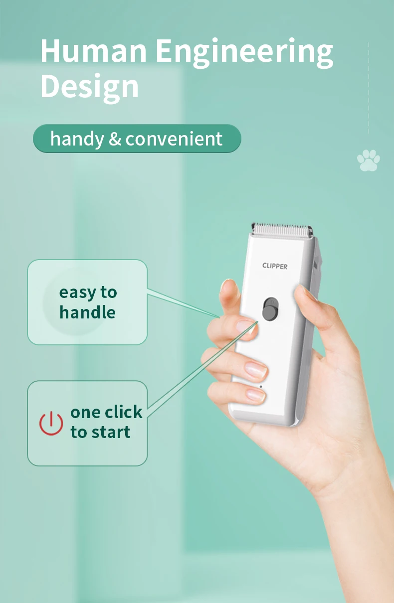 Ospedale per toelettatura animali domestici per cani e gatti, cesoia elettrica a basso rumore, rasatura elettrica impermeabile, professionale senza fili