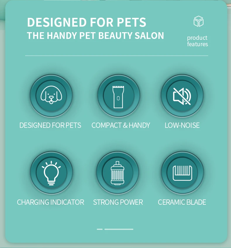 Ospedale per toelettatura animali domestici per cani e gatti, cesoia elettrica a basso rumore, rasatura elettrica impermeabile, professionale senza fili
