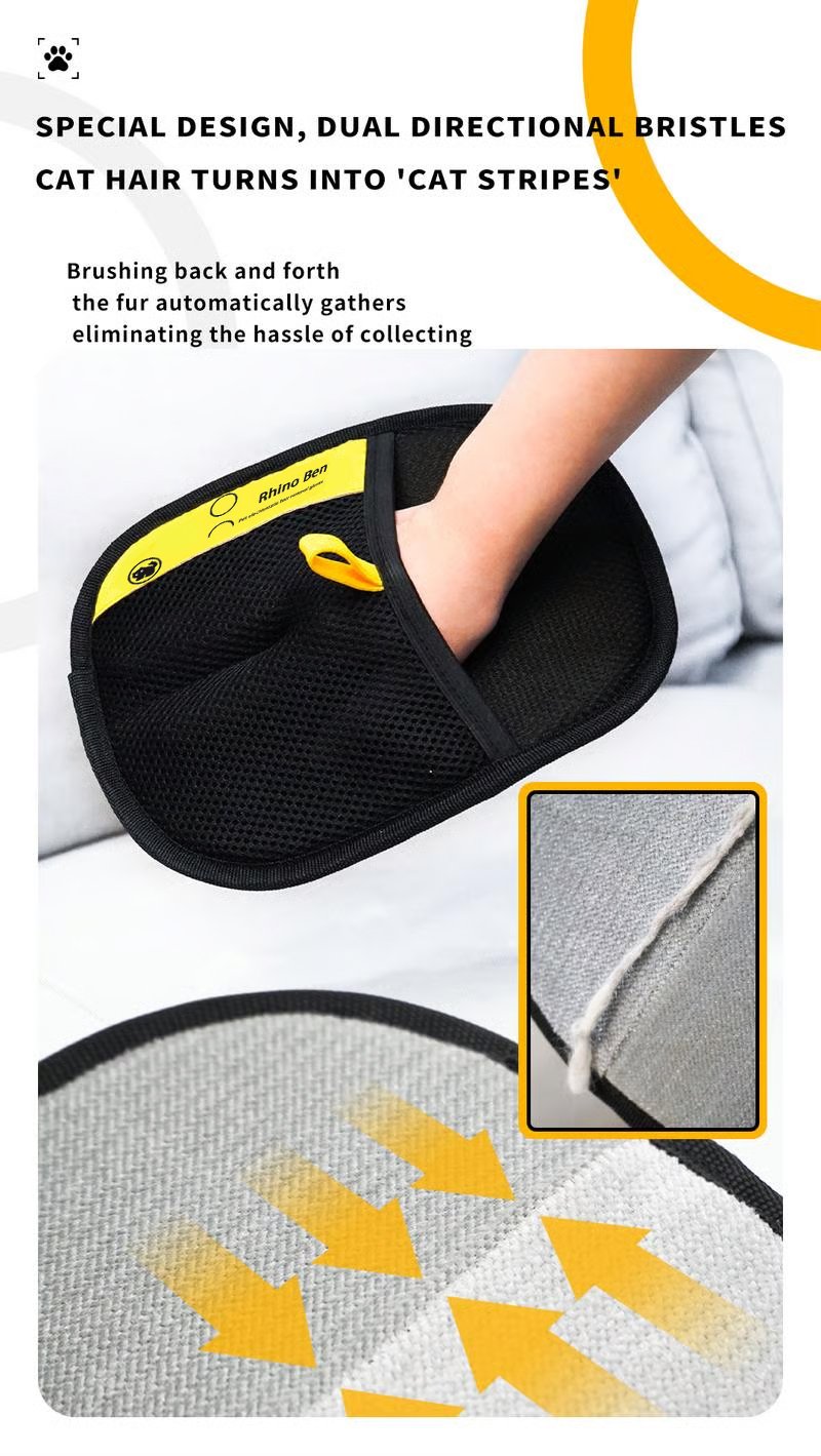 Guanti elettrostatici per rimozione peli di animali domestici 1/3/6/10 pezzi Guanti da toelettatura bifacciali per animali domestici, rimuove peli di pelliccia di animali domestici per tappeti