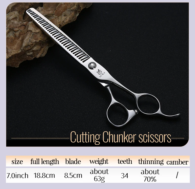 Fenice 7.0 pollici VG10 acciaio 3D gradiente denti senza tracce Pet curvo/dritto grosso forbici cuscinetto viti Pet Grooming cesoie Fenice 7.0 pollici VG10 acciaio 3D gradiente denti senza tracce Pet curvo/dritto grosso forbici cuscinetto viti Pet Grooming cesoie