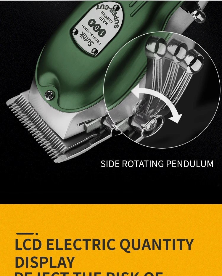 Tagliacapelli professionale per cani Tagliacapelli per animali domestici ricaricabile interamente in metallo Macchina da taglio per rasoio per gatti Taglio di capelli per toelettatura di cuccioli Basso rumore Tagliacapelli professionale per cani Tagliacapelli per animali domestici ricaricabile interamente in metallo Macchina da taglio per rasoio per gatti Taglio di capelli per toelettatura di cuccioli Basso rumore