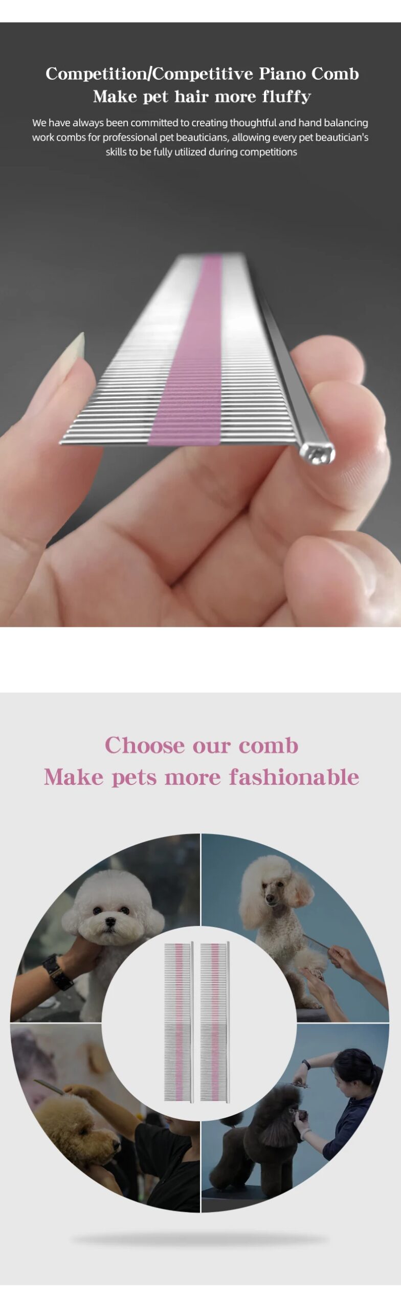 Professional pet grooming magic comb High end car painting process Cat and dog comb Pet Shop Pet School Professional pet grooming magic comb High end car painting process Cat and dog comb Pet Shop Pet School