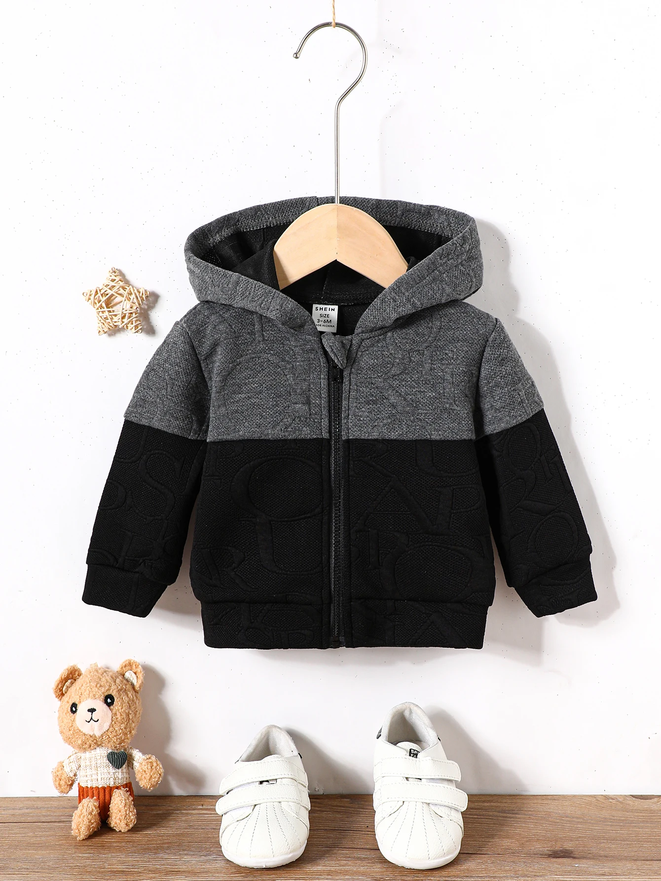 Autunno e inverno bambino colore cerniera semplice cappotto con cappuccio felpa con cappuccio moda a maniche lunghe Top uomo bambino vestiti caldi fuori