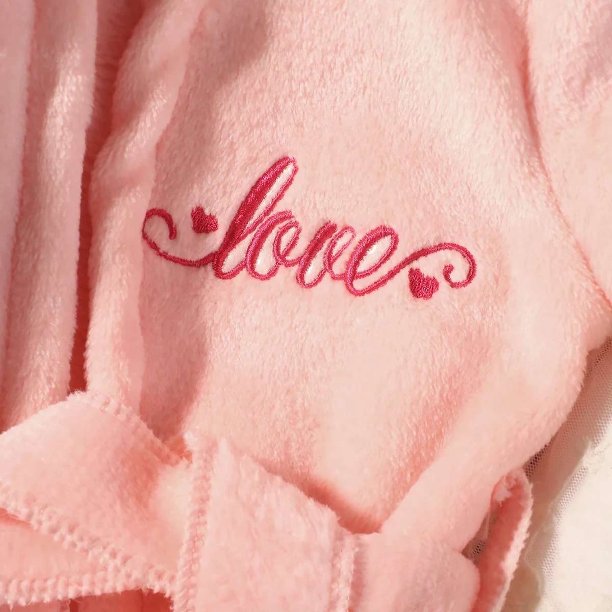 Ylsteed Accappatoio per fotografia neonato con cappello turbante e pantofole Amore ricamo Pigiama per bambina Abito per servizio fotografico infantile