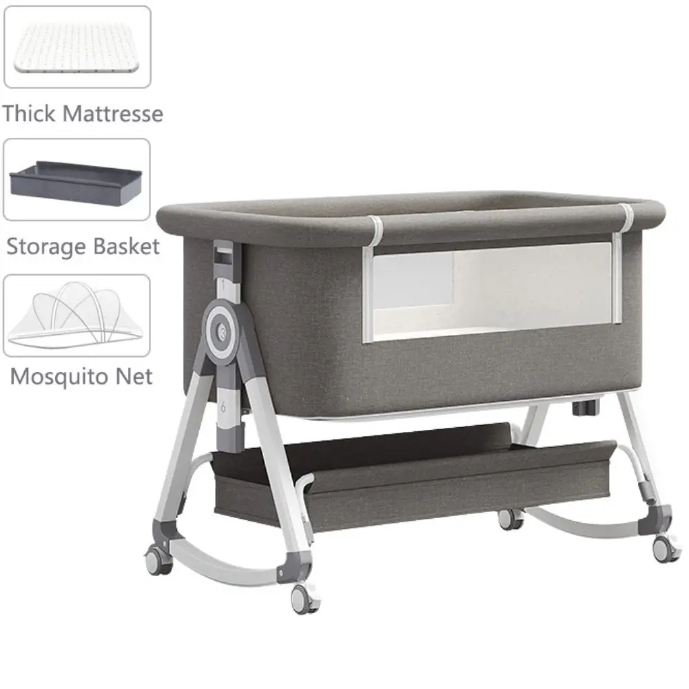 Culla per neonati GRIGIA