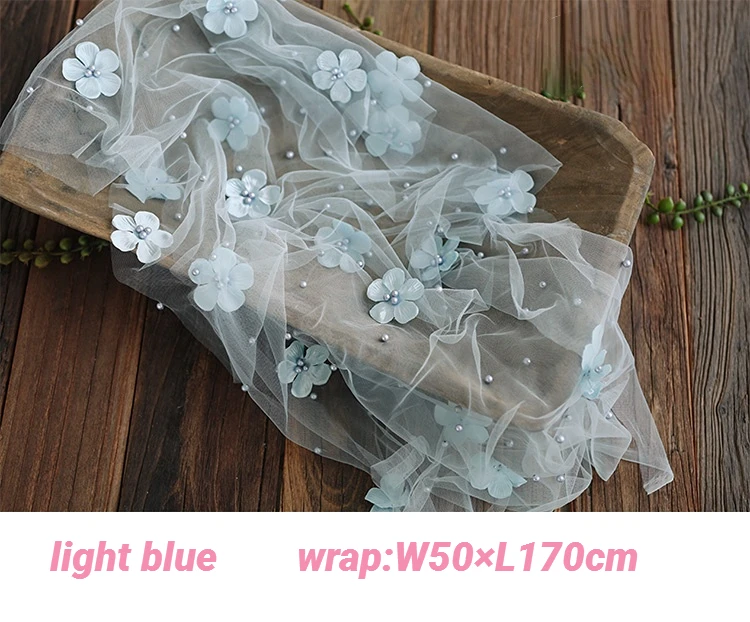 light blue wrap