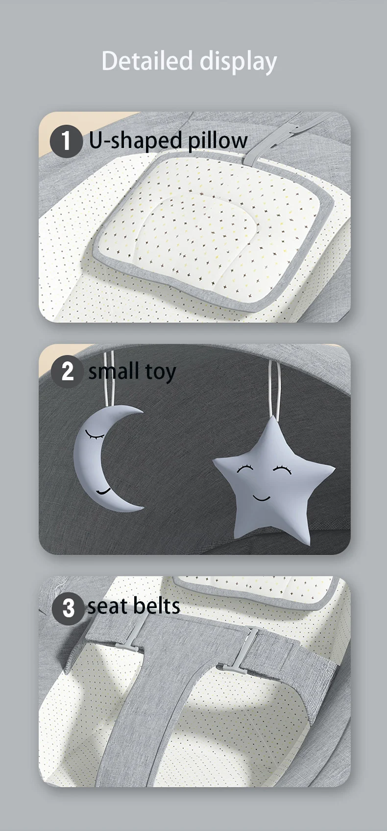 Sedia a dondolo elettrica per bambini Bluetooth Funzione timer per culla Gioca musica con zanzariera Bilanciere per bambini Ingranaggi multipli Lenisce a dormire Schienale regolabile per culla multifunzionale leggero Nuovo modello Deluxe Sedia a dondolo elettrica per bambini Bluetooth Funzione timer per culla Gioca musica con zanzariera Bilanciere per bambini Ingranaggi multipli Lenisce a dormire Schienale regolabile per culla multifunzionale leggero Nuovo modello Deluxe