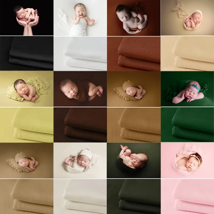 Puntelli per fotografia neonato Coperta avvolgente morbida Fondale Tessuti elasticizzati per accessori fotografici per riprese in studio in posa per bambini