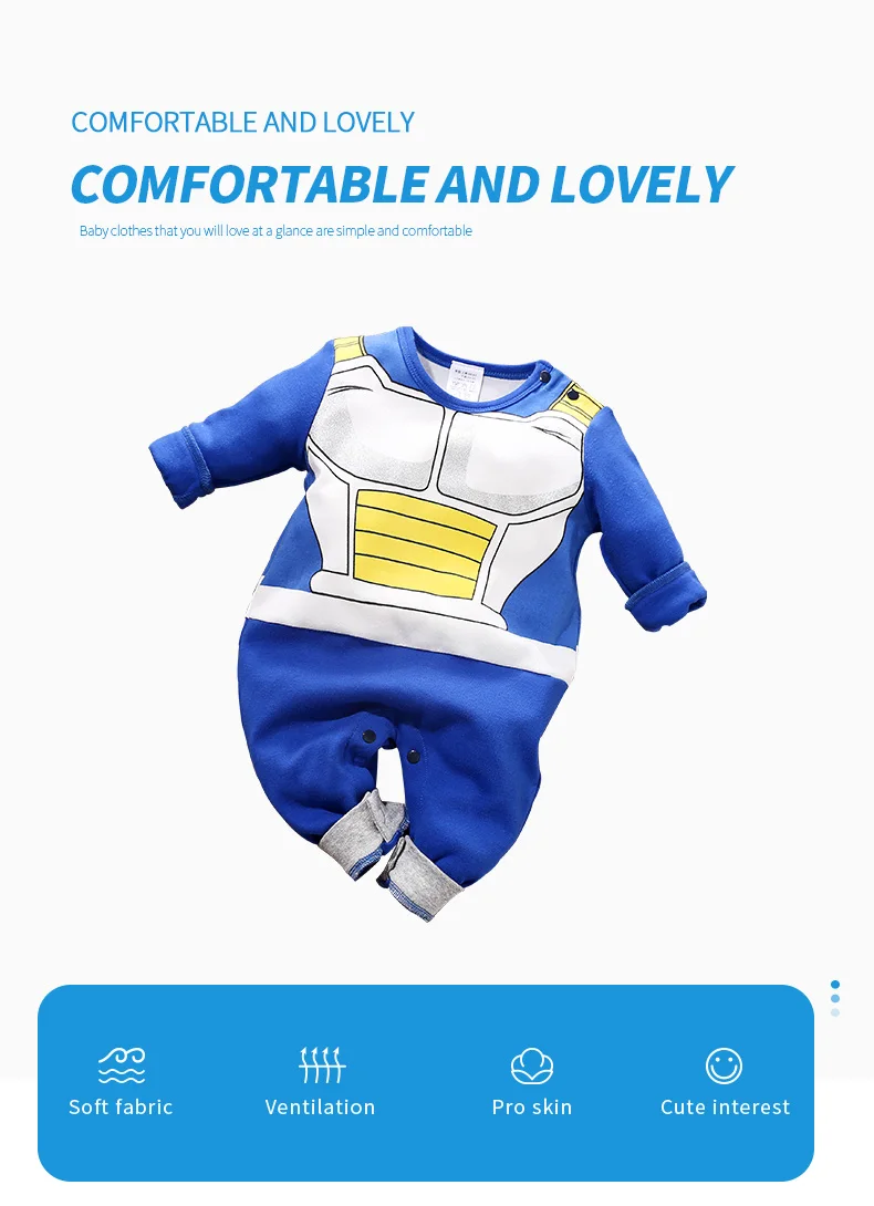 Body in cotone a maniche lunghe per bambini in stile mantello anime per neonato, pagliaccetto carino per bambini e ragazze Body in cotone a maniche lunghe per bambini in stile mantello anime per neonato, pagliaccetto carino per bambini e ragazze