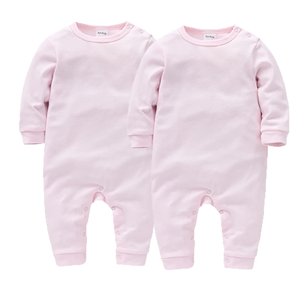 1/2 PZ/LOTTO Neonato Indumenti Da Notte di Cotone Solido Unisex Infantile Ragazzi Pagliaccetti Onesies Bianco Nero Del Bambino Delle Ragazze Complessivamente Roupas Bebe