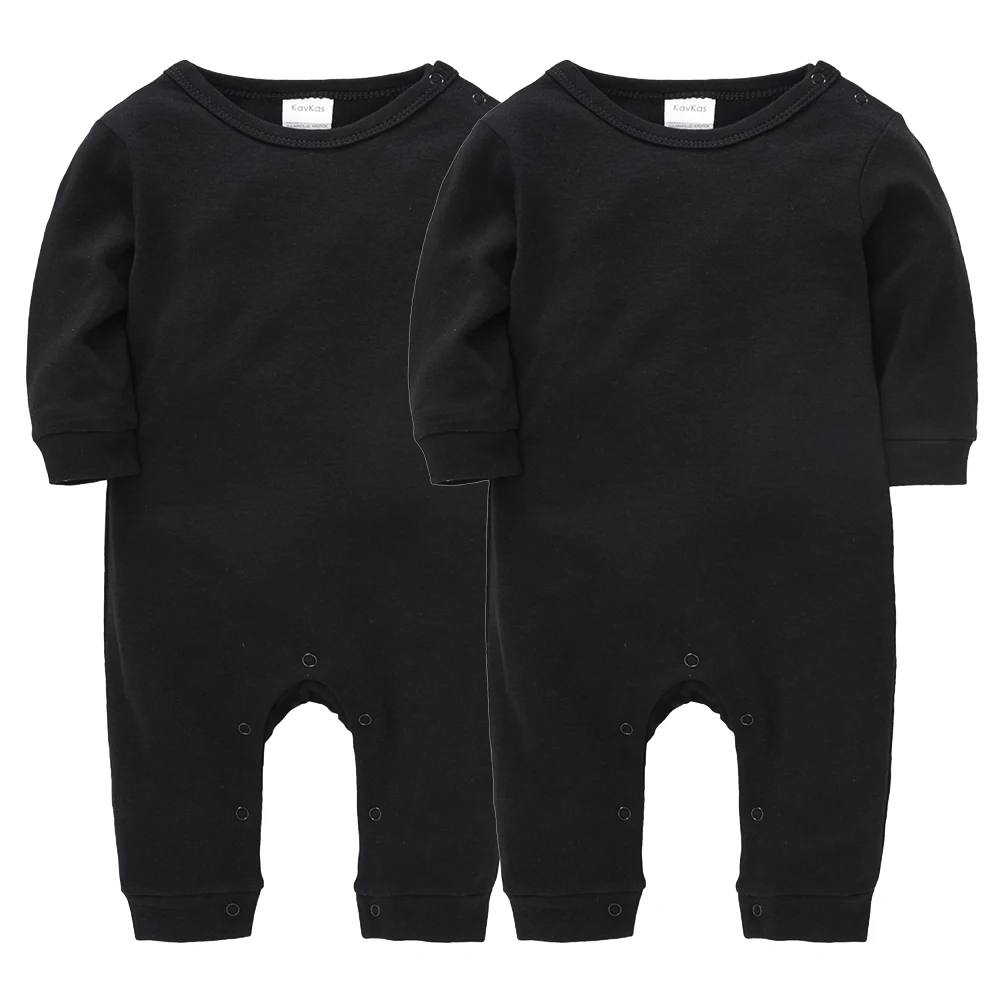 1/2 PZ/LOTTO Neonato Indumenti Da Notte di Cotone Solido Unisex Infantile Ragazzi Pagliaccetti Onesies Bianco Nero Del Bambino Delle Ragazze Complessivamente Roupas Bebe