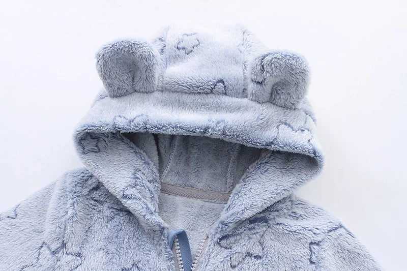 Morbidi vestiti per neonati Flanella Autunno Inverno Neonati maschi Ragazze Tuta Cartoon Neonato Tuta Pagliaccetti caldi per neonati 0-12M