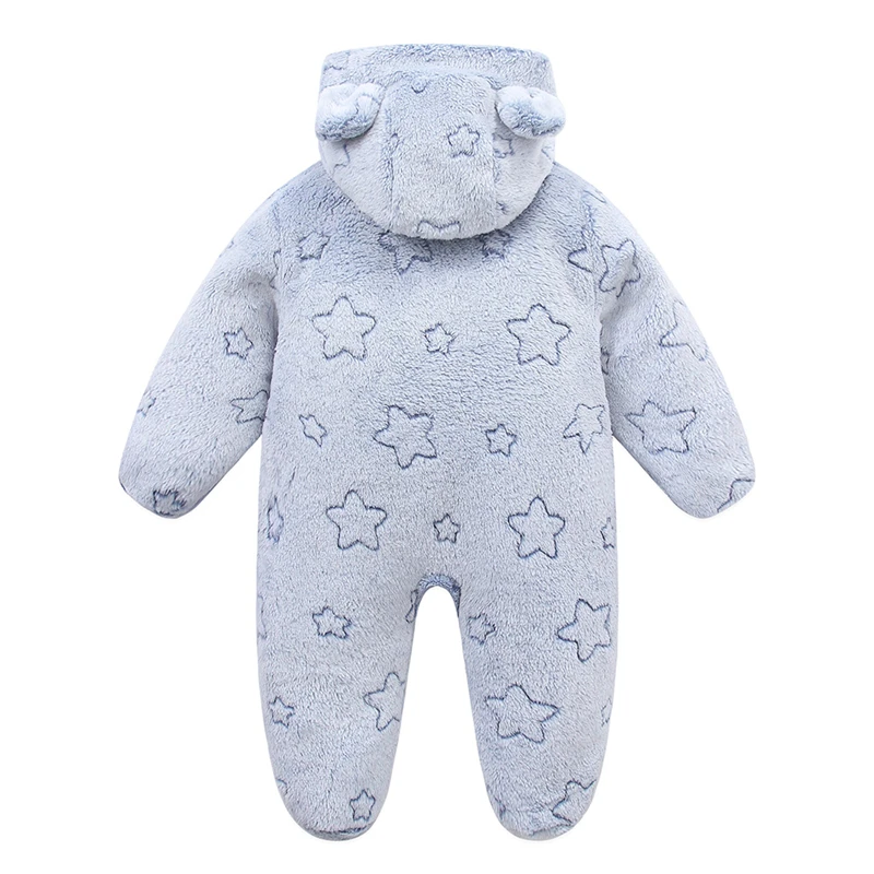 Morbidi vestiti per neonati Flanella Autunno Inverno Neonati maschi Ragazze Tuta Cartoon Neonato Tuta Pagliaccetti caldi per neonati 0-12M