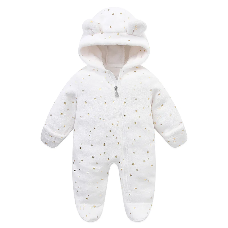 Morbidi vestiti per neonati Flanella Autunno Inverno Neonati maschi Ragazze Tuta Cartoon Neonato Tuta Pagliaccetti caldi per neonati 0-12M