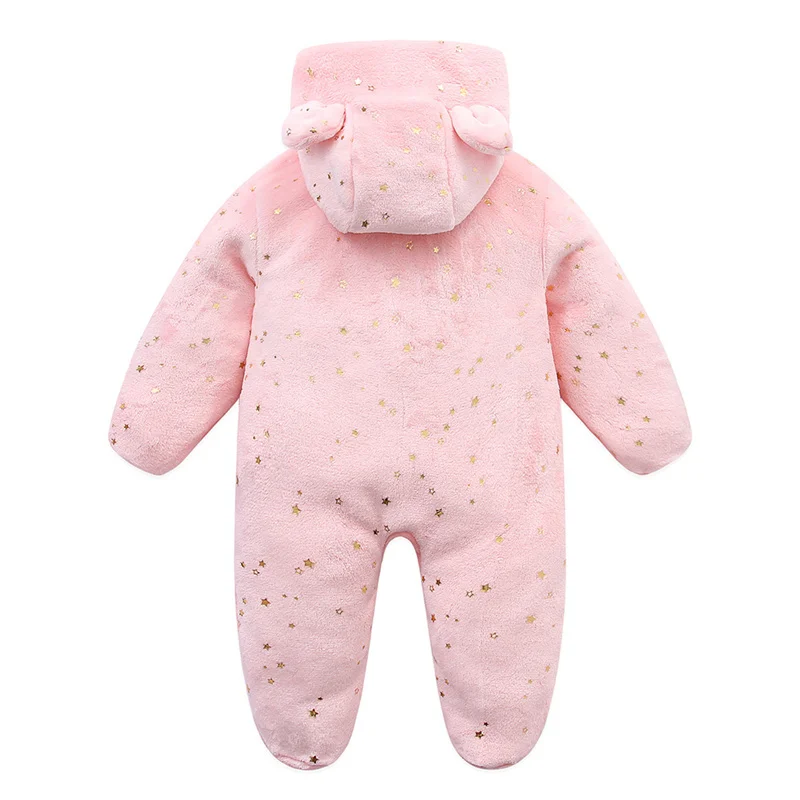 Morbidi vestiti per neonati Flanella Autunno Inverno Neonati maschi Ragazze Tuta Cartoon Neonato Tuta Pagliaccetti caldi per neonati 0-12M
