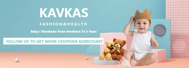 1/3 pezzi KAVKAS abbigliamento per bambini pagliaccetti ragazzi 100% cotone tinta unita tuta per ragazze tuta in mussola vuota 0-24 mesi