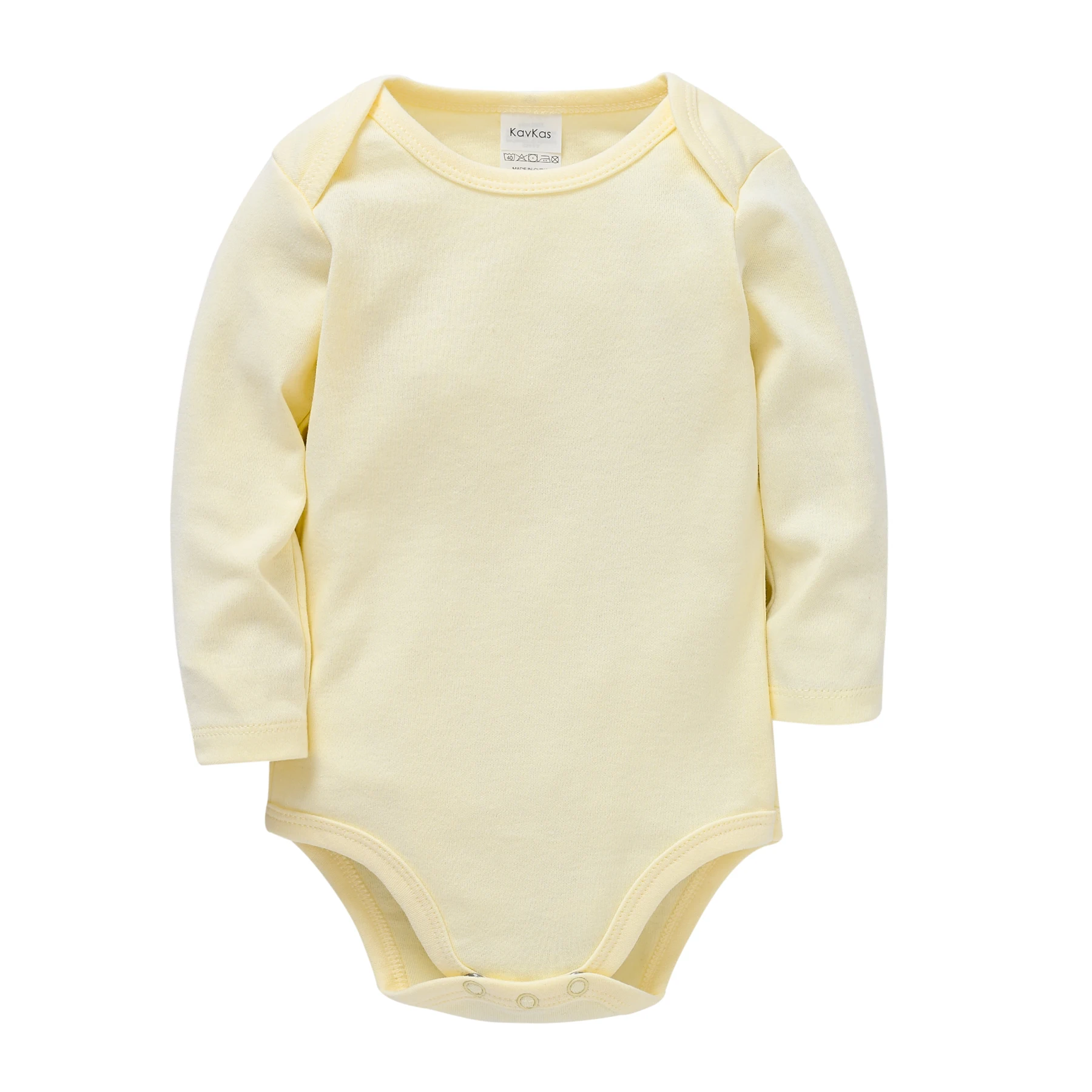 1/3 pezzi KAVKAS abbigliamento per bambini pagliaccetti ragazzi 100% cotone tinta unita tuta per ragazze tuta in mussola vuota 0-24 mesi