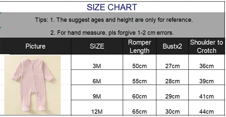 Pagliaccetto per bebè a maniche lunghe in cotone con cerniera sul davanti Completo primaverile autunnale Neonato unisex in maglia a costine Pigiama solido