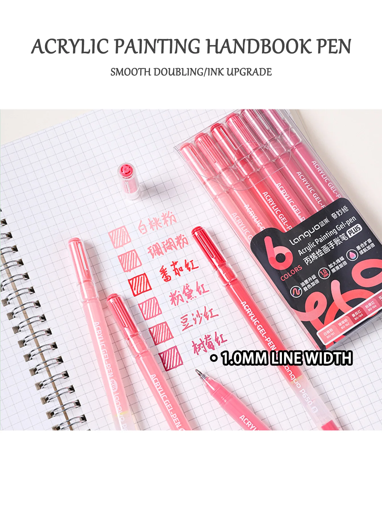 Languo 6/24/36/54/72/90 colori Manuale di pittura acrilica Penne Penna gel multicolore Studente Penna neutra Scrittura Pennarello Cancelleria