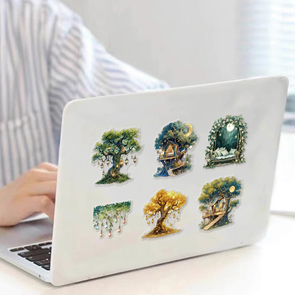 20 adesivi non ripetibili con motivo albero della foresta per laptop, bagagli, frigorifero, borsa, adesivi per bambini, decalcomanie di cancelleria giocattolo 20 adesivi non ripetibili con motivo albero della foresta per laptop, bagagli, frigorifero, borsa, adesivi per bambini, decalcomanie di cancelleria giocattolo