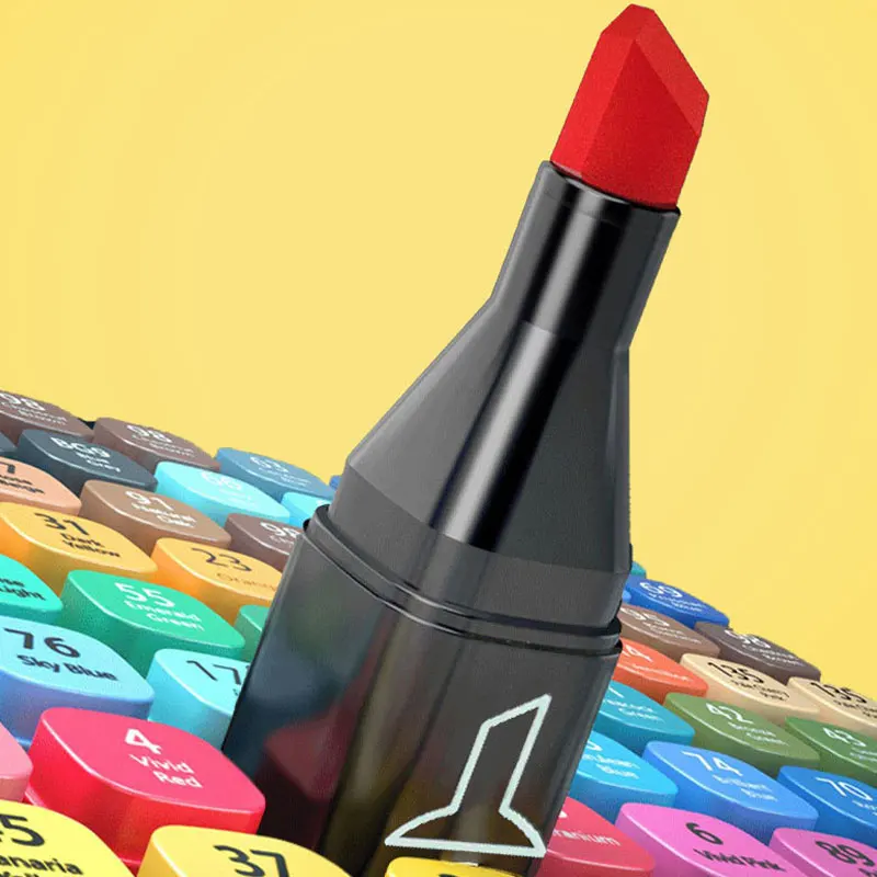 24-168 Pennarelli colorati Set Manga Pennello Disegno schizzo Kawaii Materiale scolastico artistico Cancelleria Vernice Lettering Pennarelli