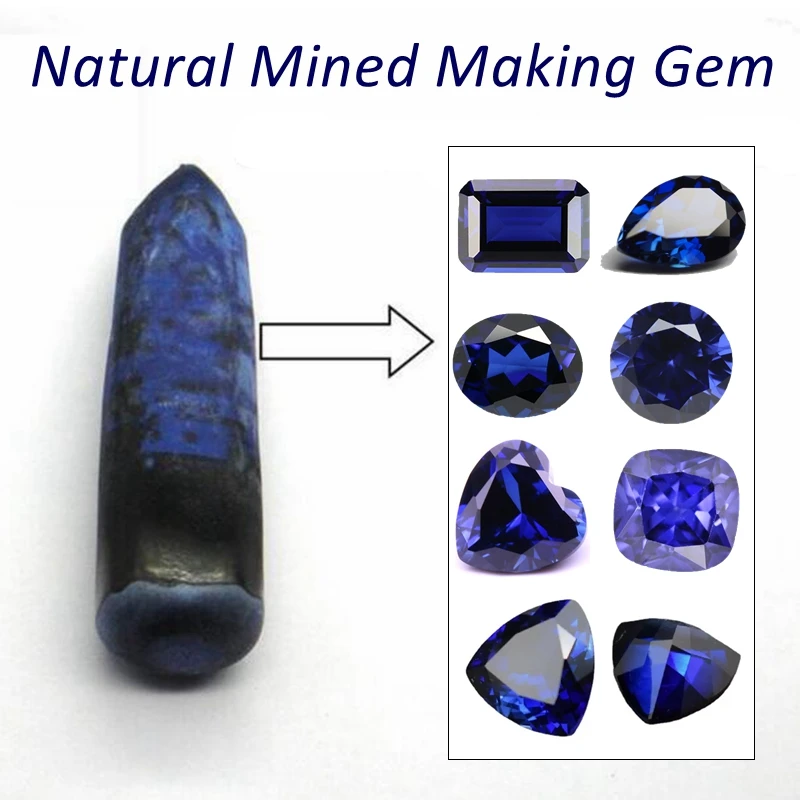 Zaffiro naturale taglio smeraldo 13x18mm 15.0ct VVS pietra preziosa sciolta per la creazione di gioielli gemma fai da te