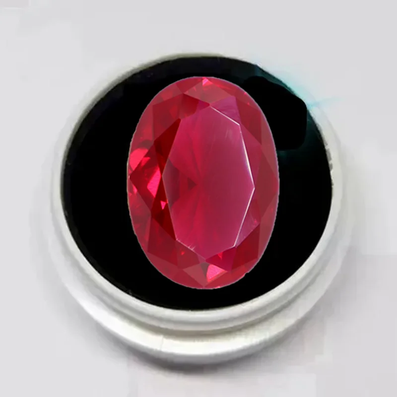 Squisito rubino rosso naturale 13x18mm Sri-Lanka Granato Rubino Taglio ovale VVS Pietra preziosa sciolta per la creazione di gioielli fai da te
