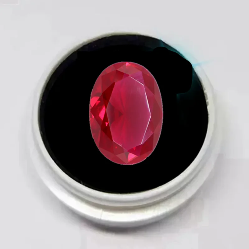 Squisito rubino rosso naturale 13x18mm Sri-Lanka Granato Rubino Taglio ovale VVS Pietra preziosa sciolta per la creazione di gioielli fai da te