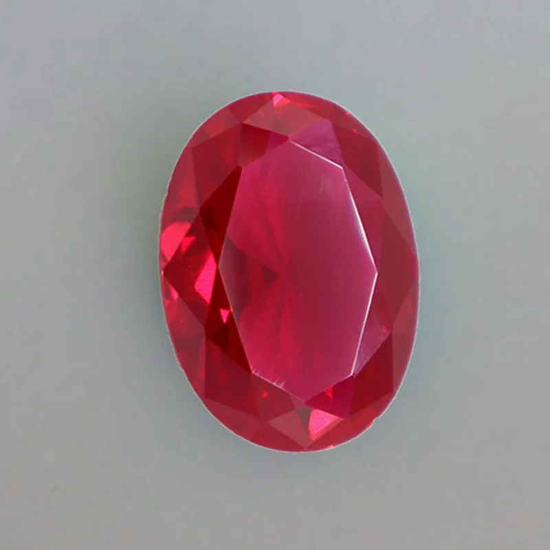 Squisito rubino rosso naturale 13x18mm Sri-Lanka Granato Rubino Taglio ovale VVS Pietra preziosa sciolta per la creazione di gioielli fai da te