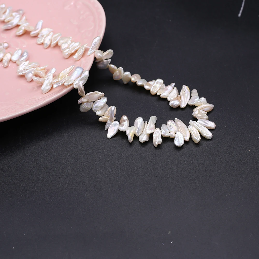 Perle irregolari di perle d'acqua dolce naturali Perline con sette fori per la realizzazione di accessori per orecchini di gioielli con ciondoli fai-da-te Perle irregolari di perle d'acqua dolce naturali Perline con sette fori per la realizzazione di accessori per orecchini di gioielli con ciondoli fai-da-te